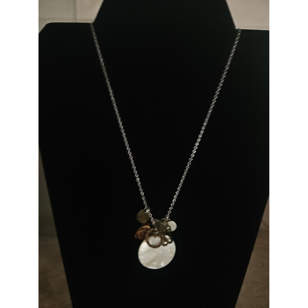 Vintage AEO Silver Charm Necklace. 32" End To End
